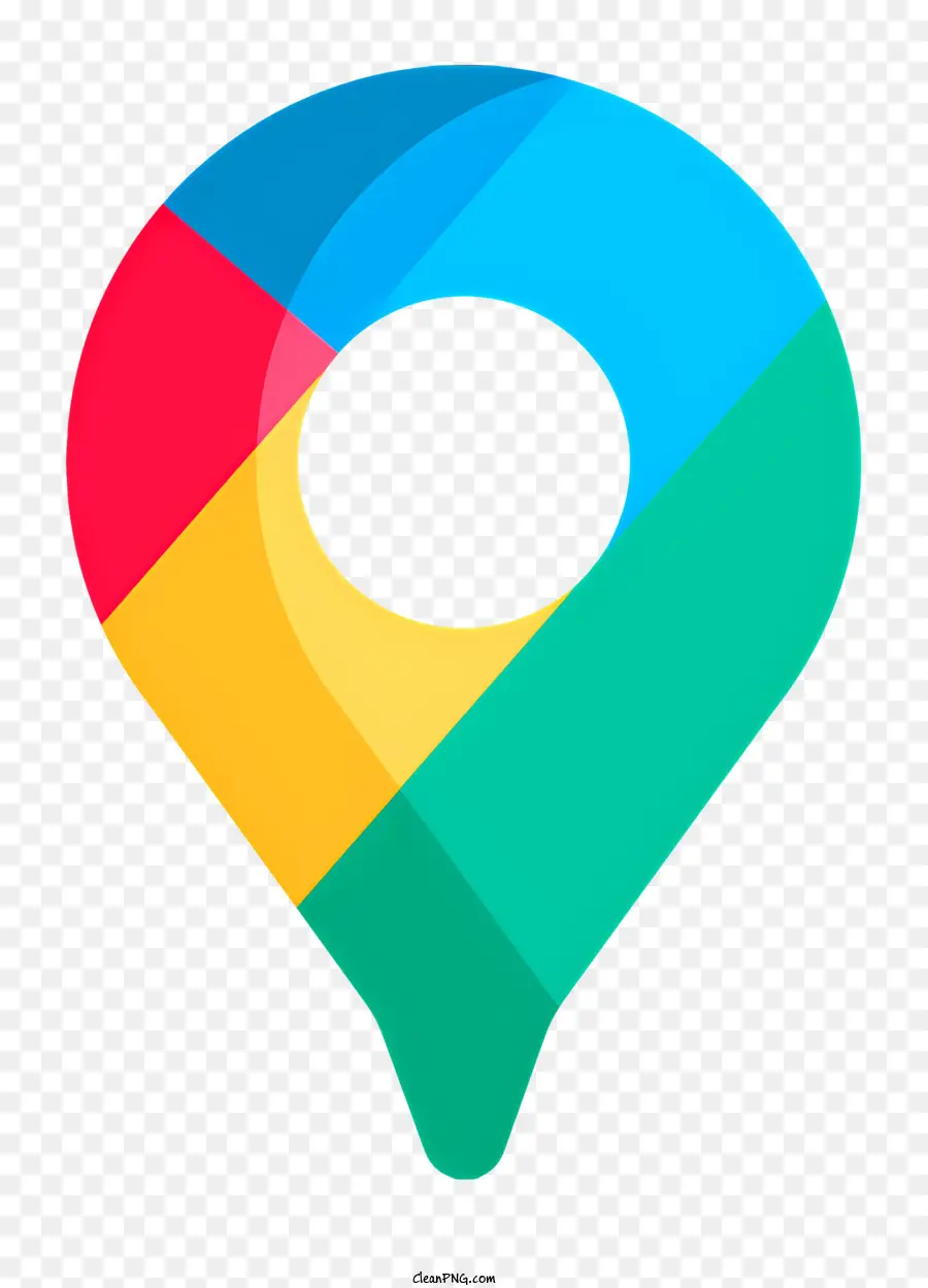 Logo Google Maps，Latar Belakang Hitam PNG