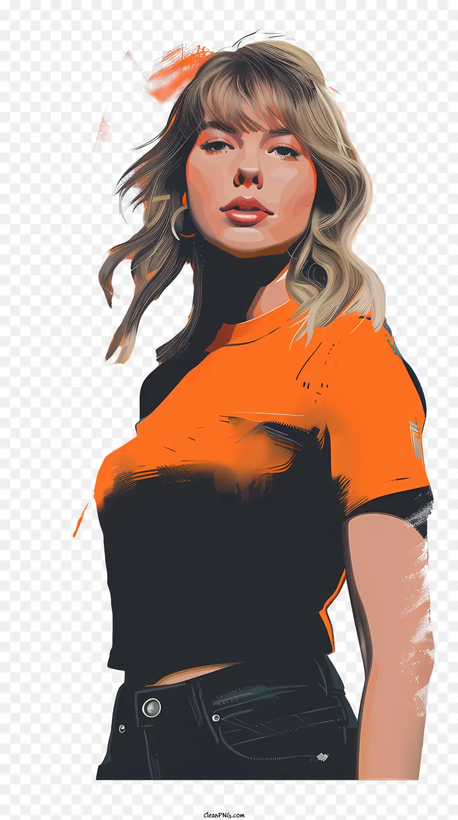 Taylor Swift，Ilustrasi Wanita PNG