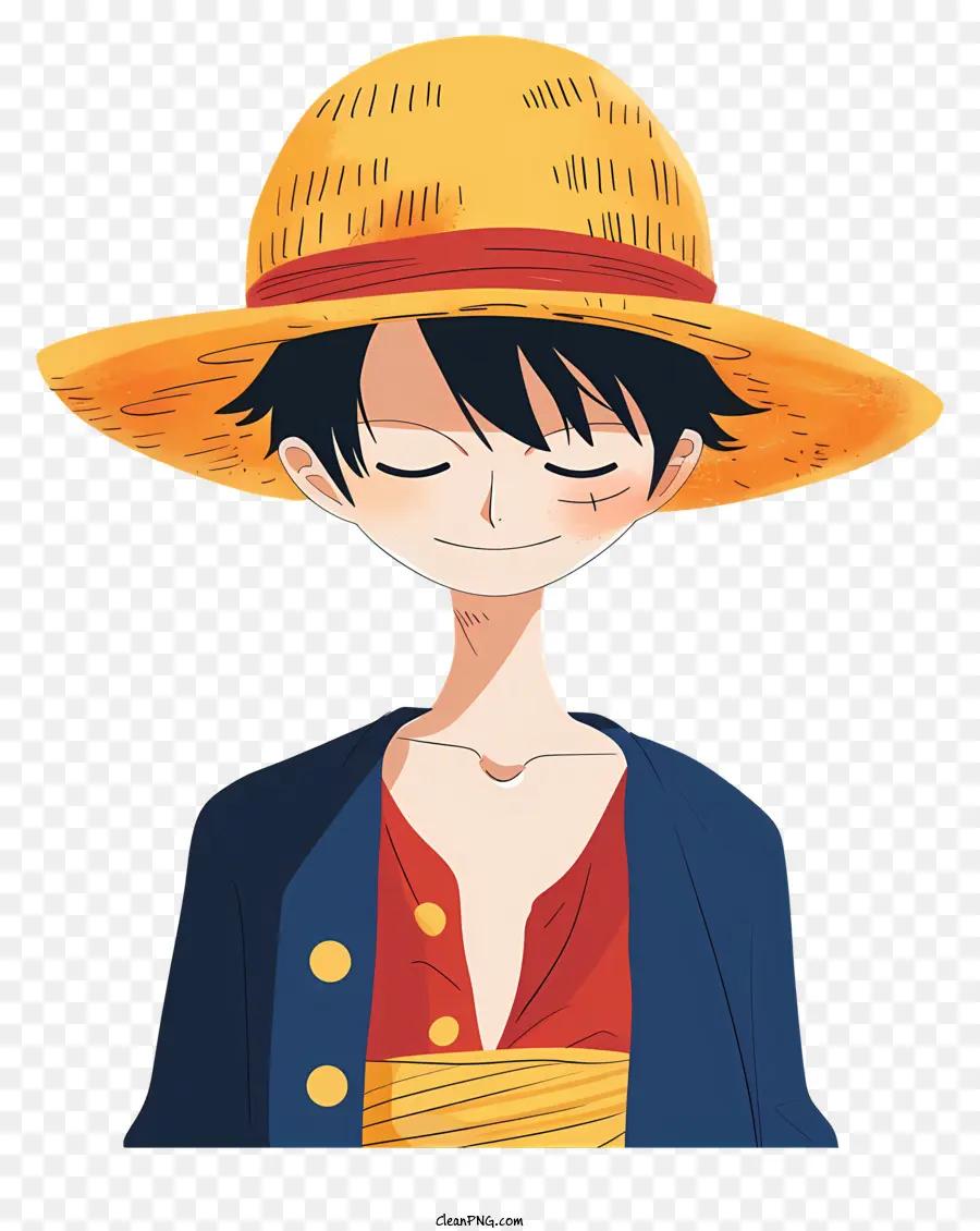 Satu Potong Luffy，Karakter Topi Jerami PNG