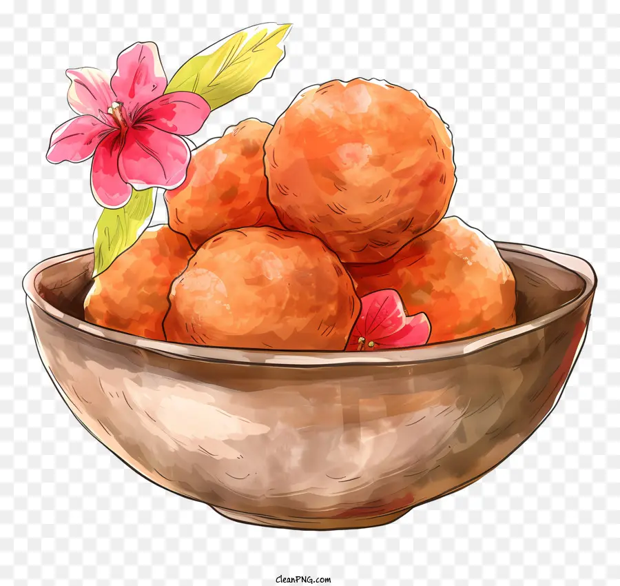 Laddu，Bola Oranye PNG