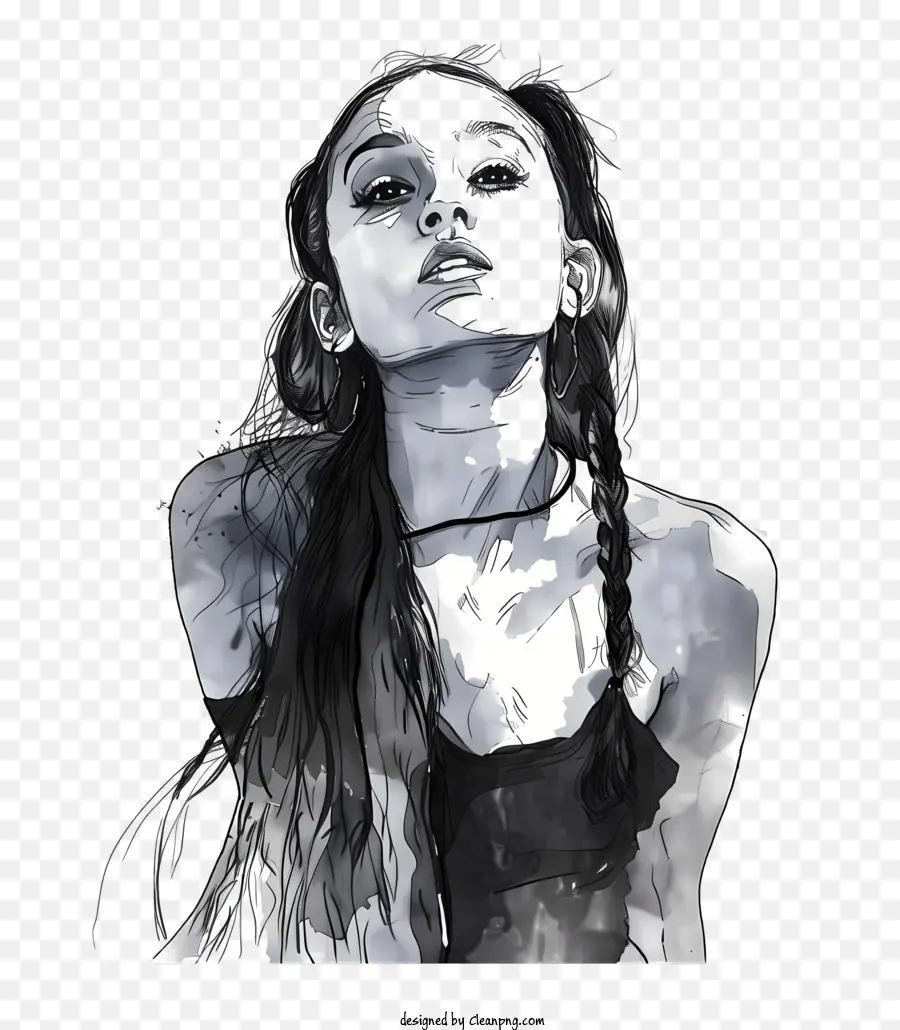 Ariana Grande，Lukisan Cat Air PNG
