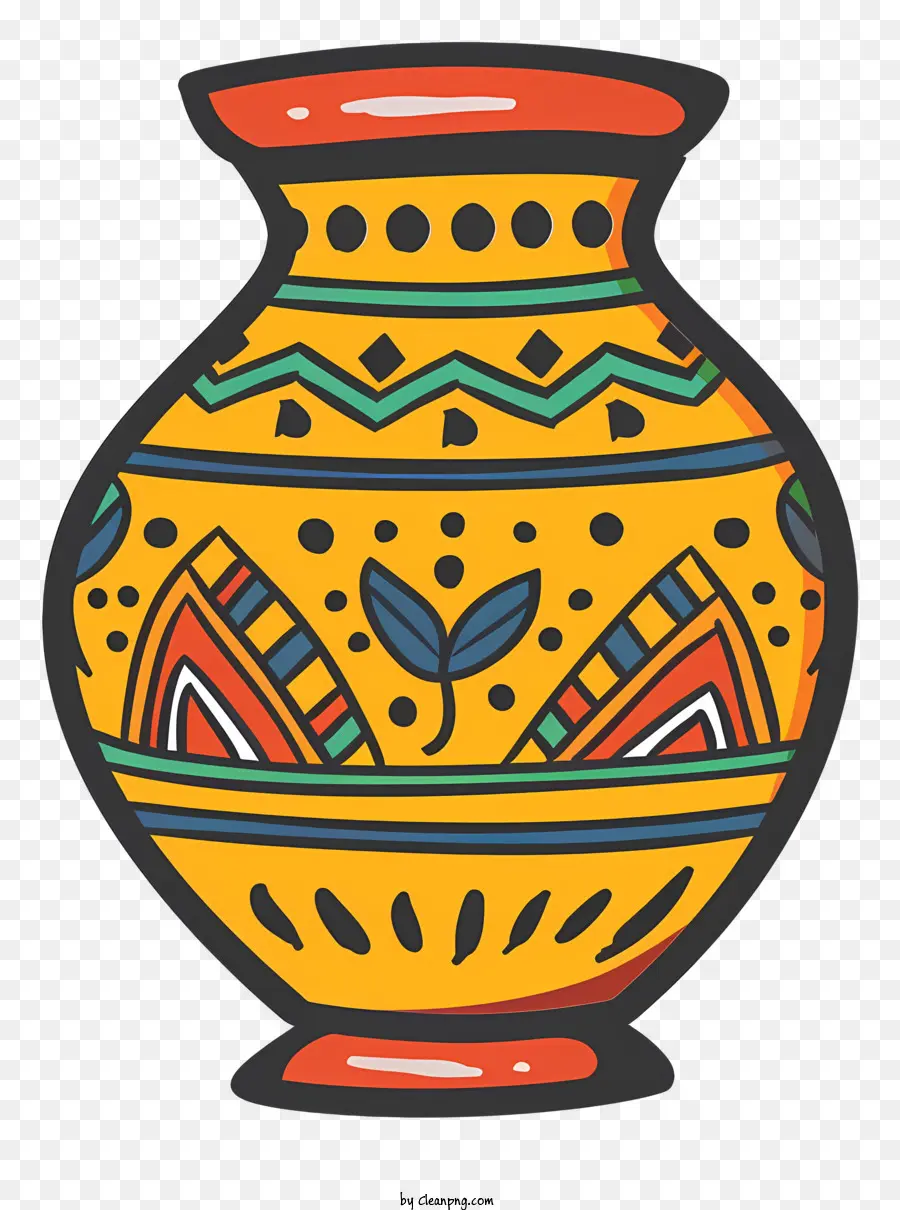 Vas Keramik，Desain Hiasan PNG