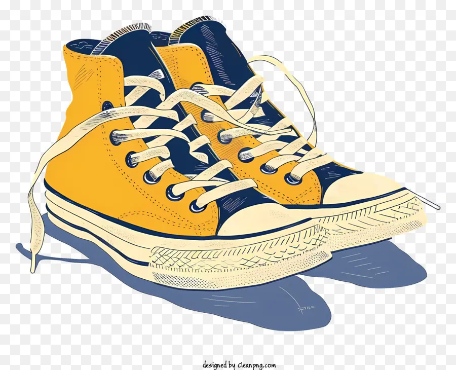 Sepatu，Sepatu Kuning PNG