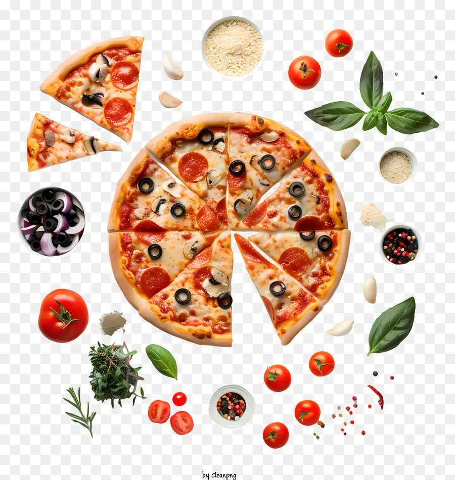 Pizza，Tomat PNG