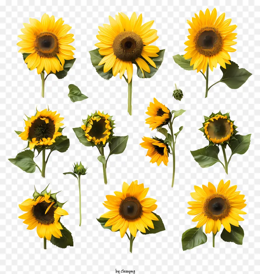 Bunga Matahari，Rangkaian Bunga PNG