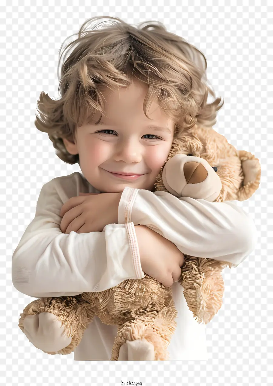 Bayi Memeluk Boneka Beruang，Anak Laki Laki Dengan Teddy Bear PNG