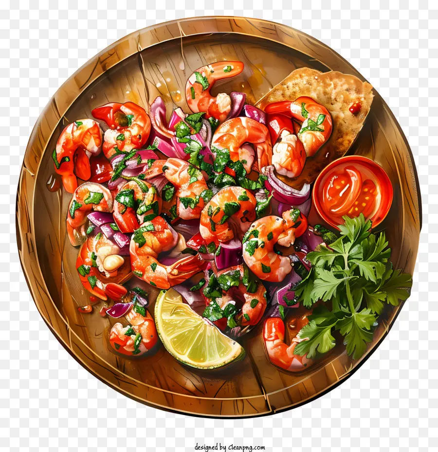 Ceviche，Udang PNG