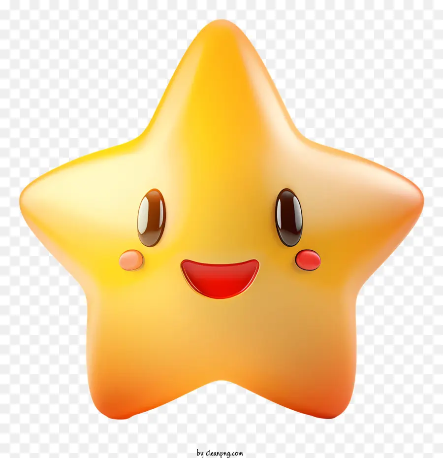 Emoji Bintang，Bintang Bahagia PNG