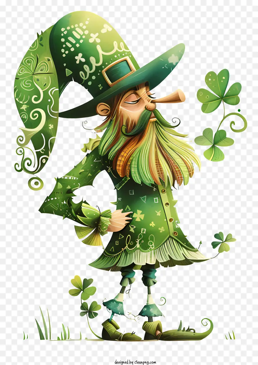 Selamat Hari St Patrick，Leprechaun PNG