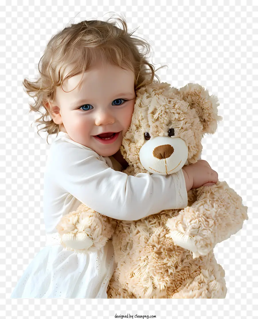 Bayi Memeluk Boneka Beruang，Boneka Beruang PNG