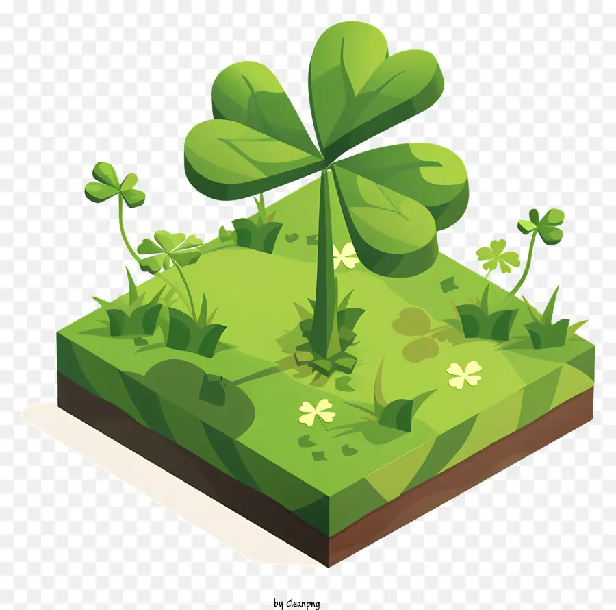 Shamrock Hari St Patrick，Semanggi Hijau PNG