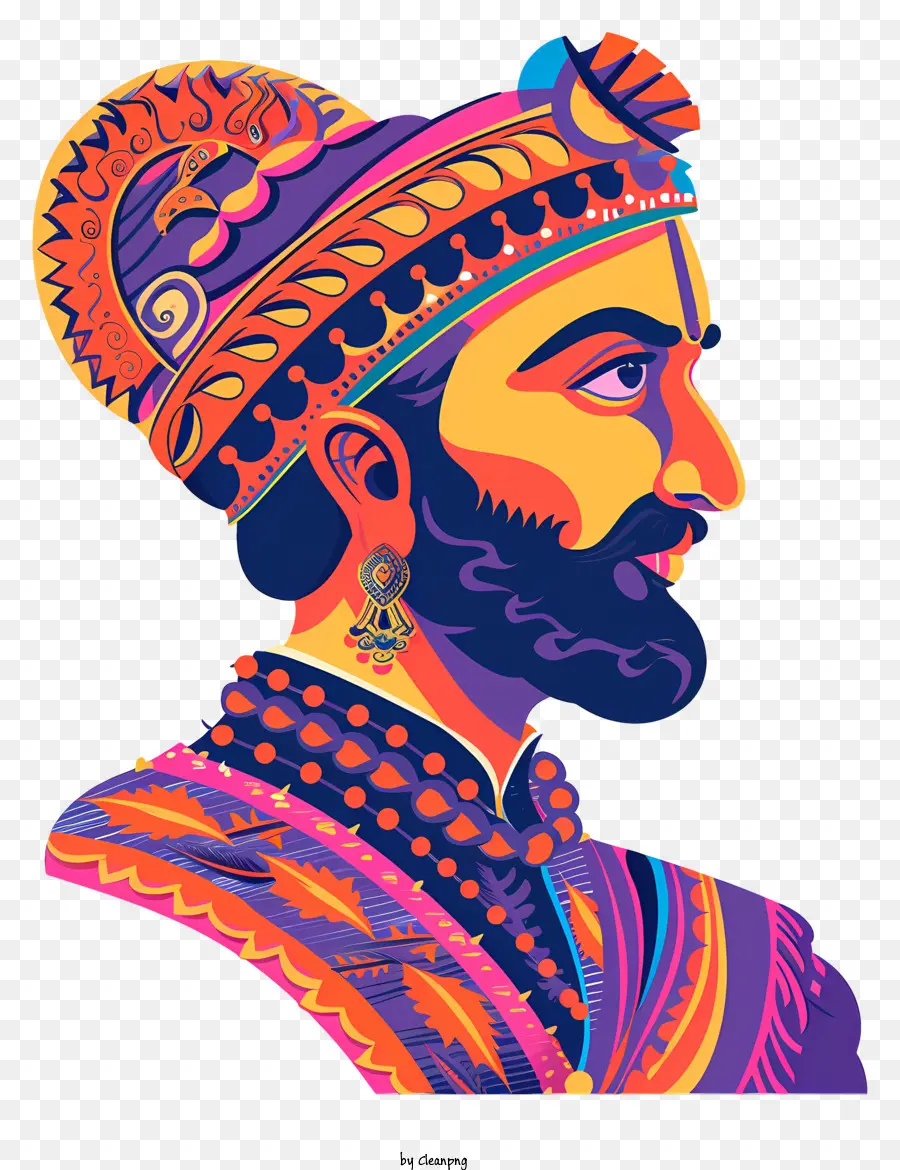 Shivaji Maharaj，Raja Berwarna Warni PNG