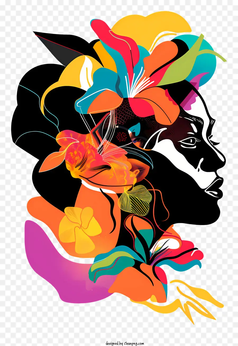Seni Bunga Hari Wanita，Seni Abstrak PNG