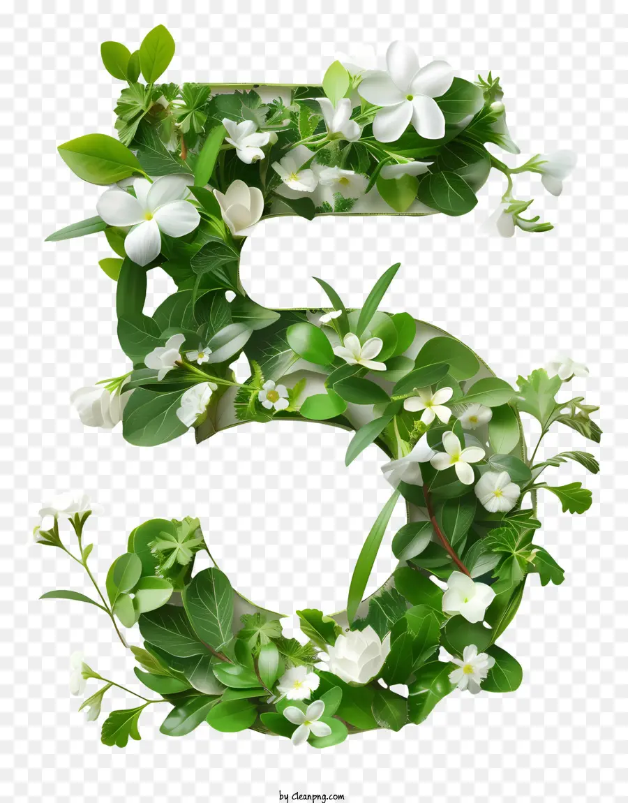 Bunga Nomor Lima，Botanical Seni PNG