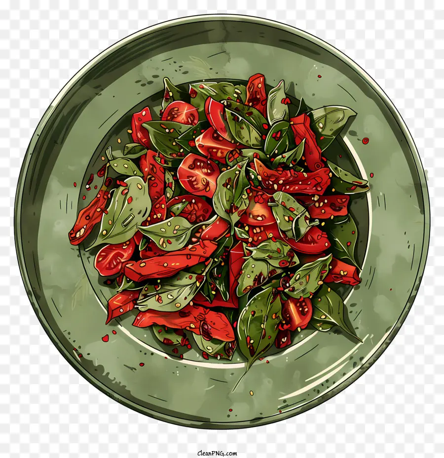 Salad Pedas，Paprika Merah PNG