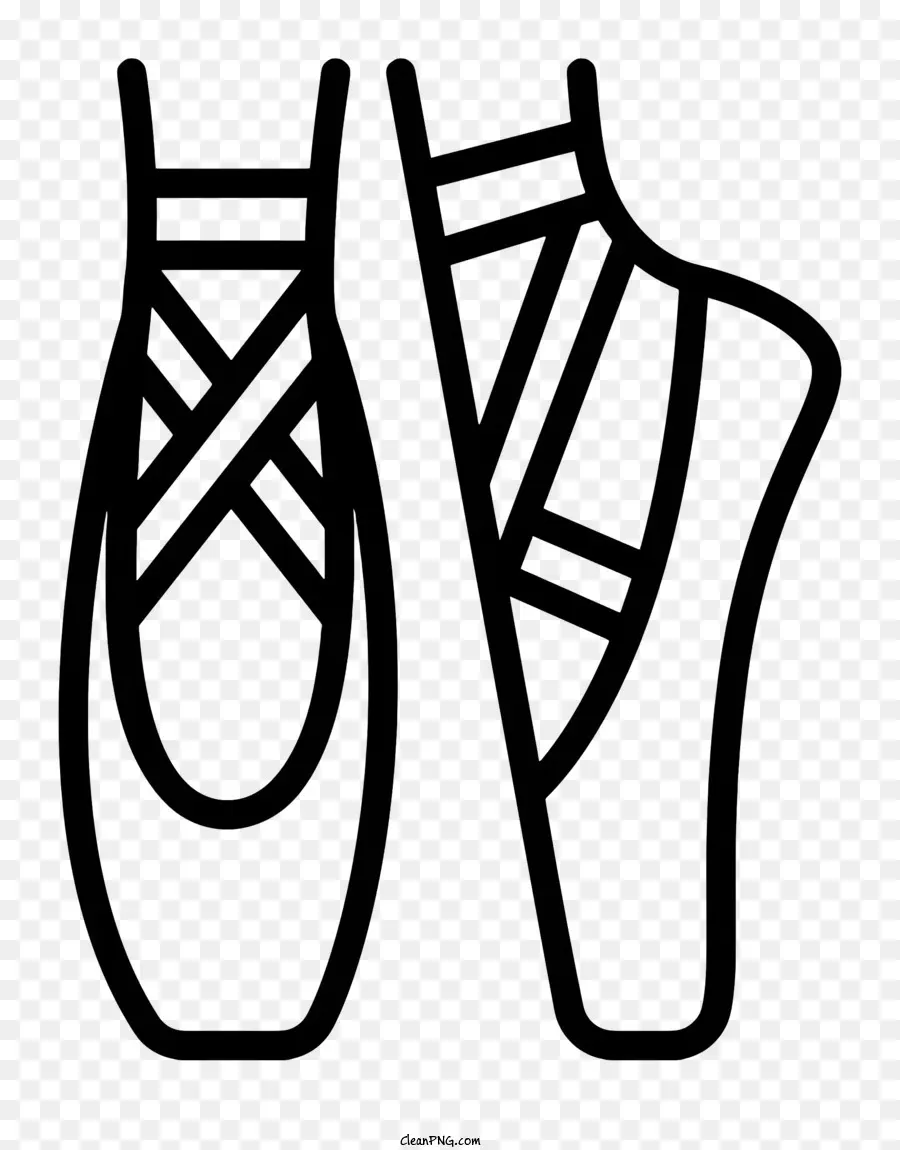 Logo Sepatu Balet，Sepatu Dansa Hitam PNG