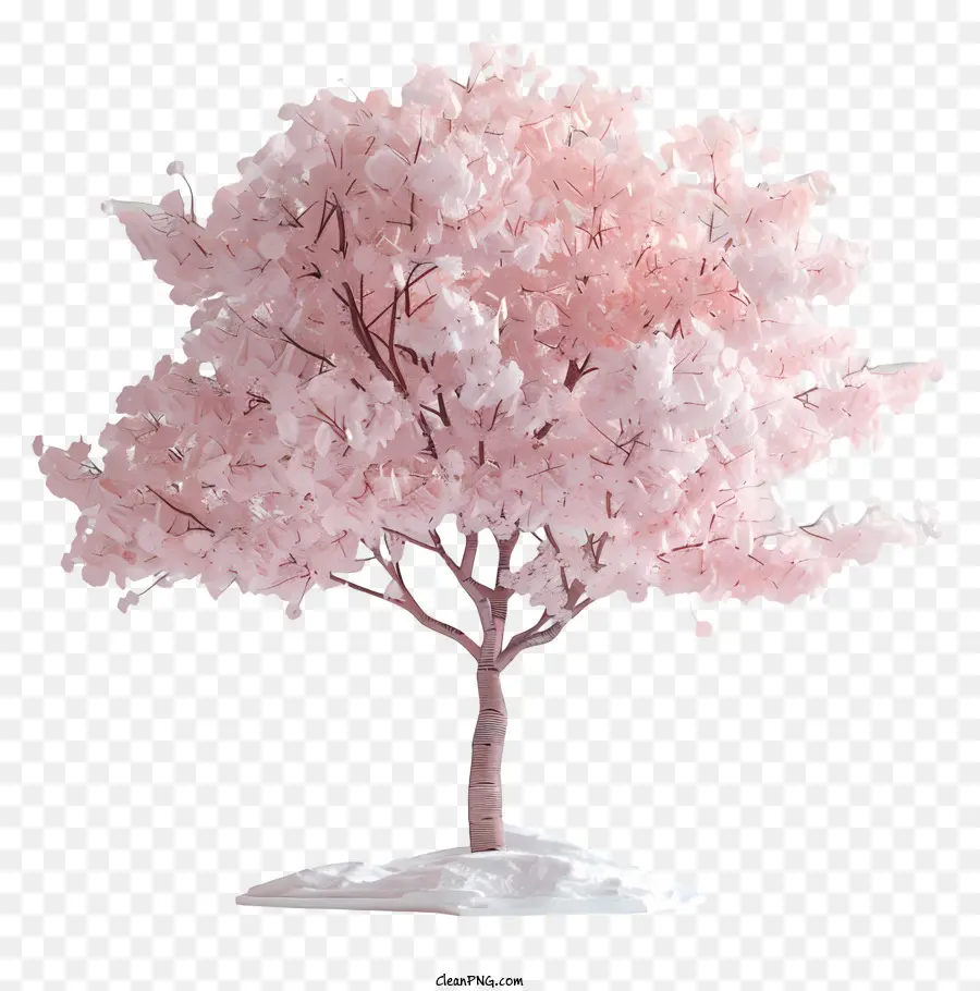 Pohon Musim Semi，Pink Pohon PNG