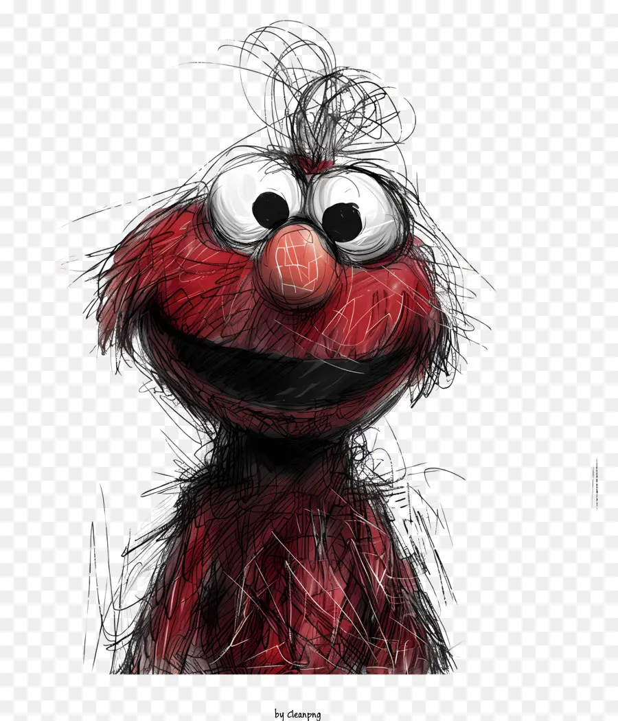 Elmo，Karakter Berbulu Merah PNG