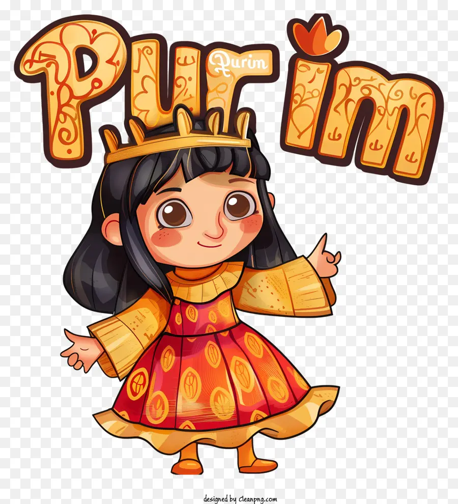 Purim，Gadis Berkostum PNG