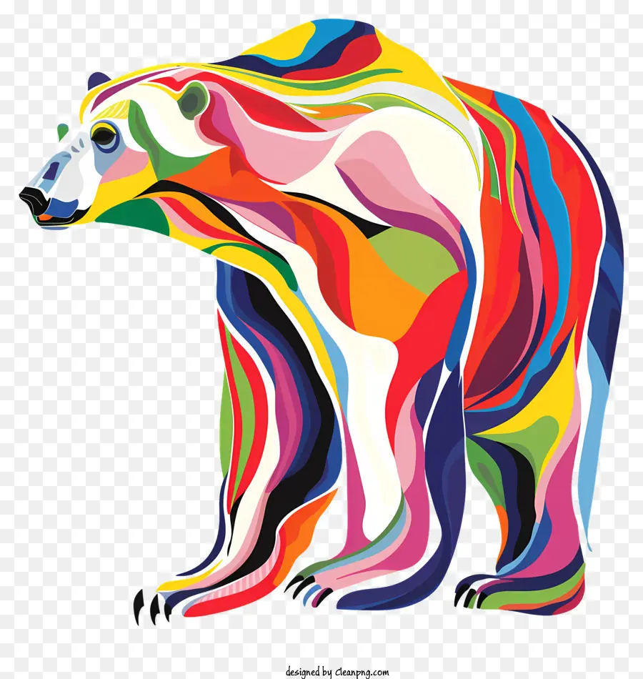 International Polar Bear Hari，Seni Abstrak PNG