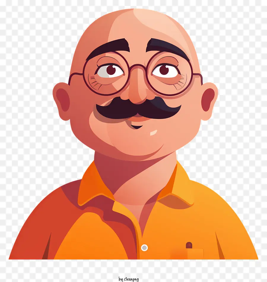 Motu Patlu，Pria Botak Berkacamata PNG