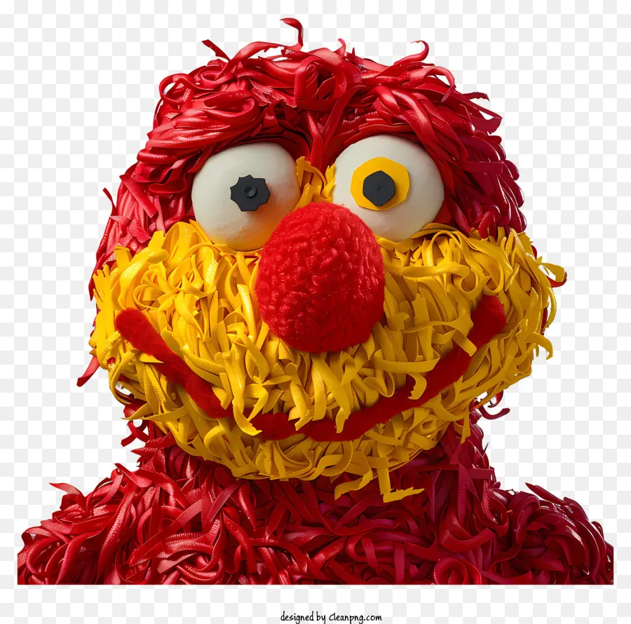 Elmo，Boneka Merah Dan Kuning PNG