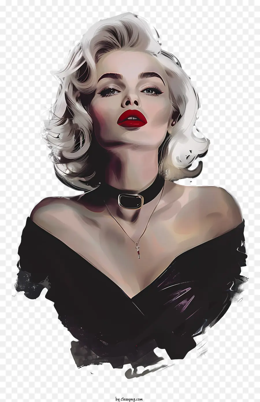 Marilyn Monroe，Seni Digital PNG