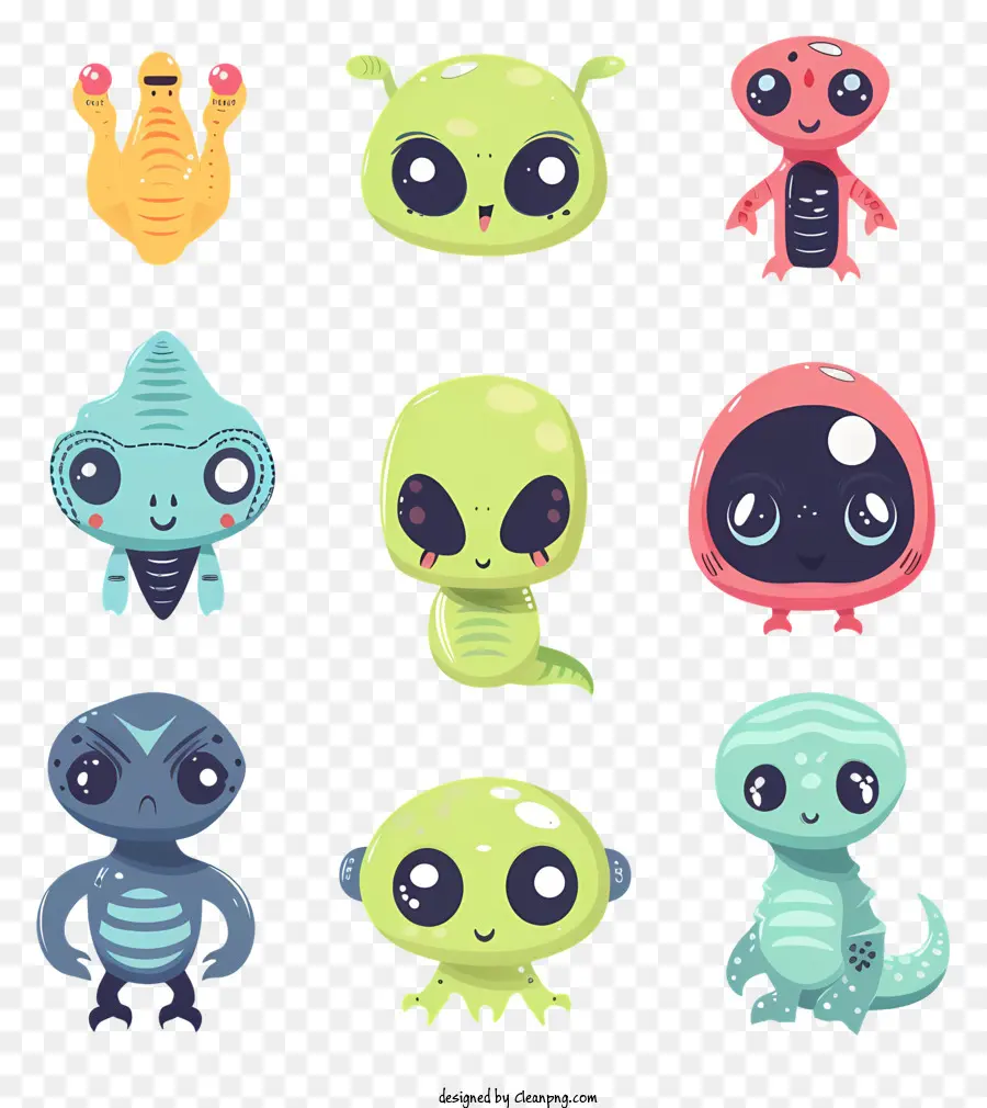 Alien Kartun，Alien Lucu PNG