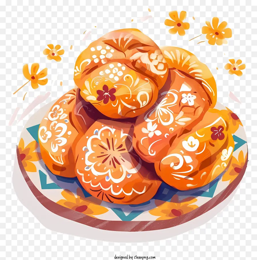 Pan De Muerto，Roti Hias PNG