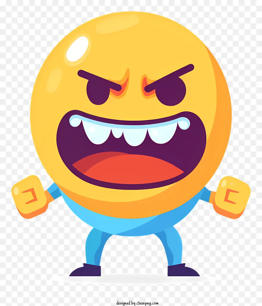 Emosi Gila，Emoji Marah PNG