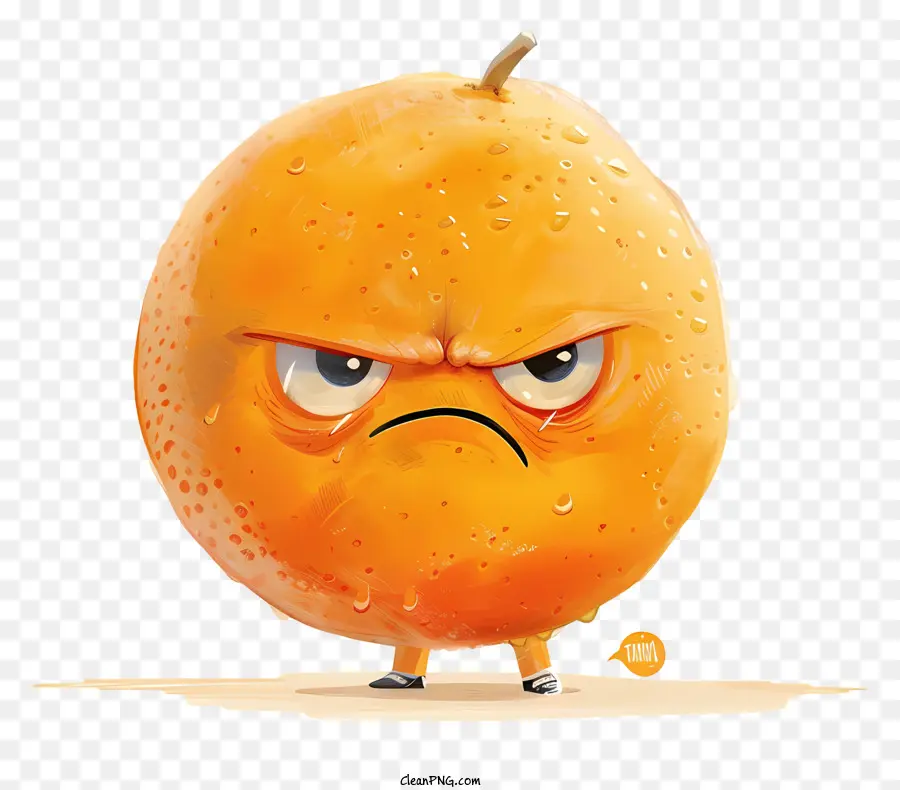 Emote Yang Marah，Orange Yang Marah PNG