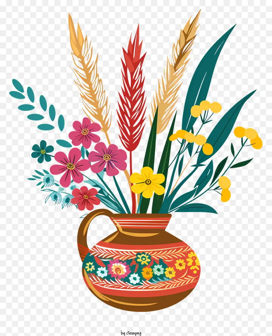 Selamat Sekarangruz，Bunga Berwarna Warni PNG