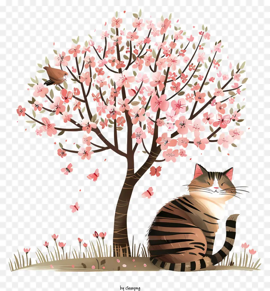 Kucing Di Bawah Pohon，Kucing PNG