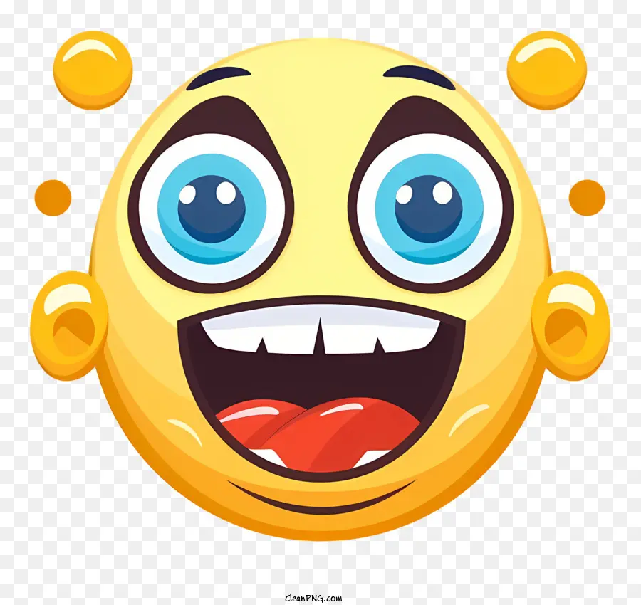 Emosi Gila，Emoji Tersenyum PNG