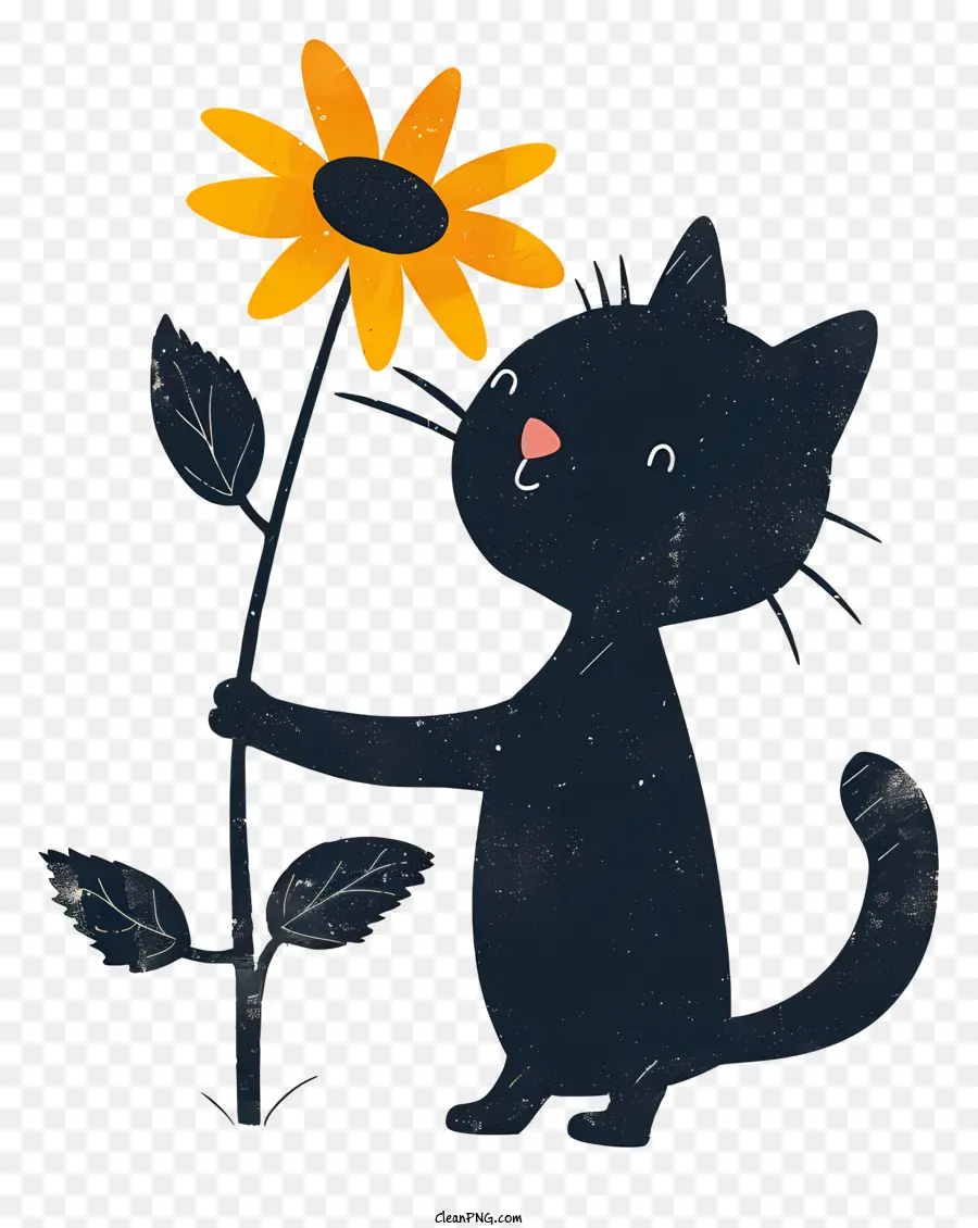 Kucing Kecil Bermain Bunga，Kucing PNG