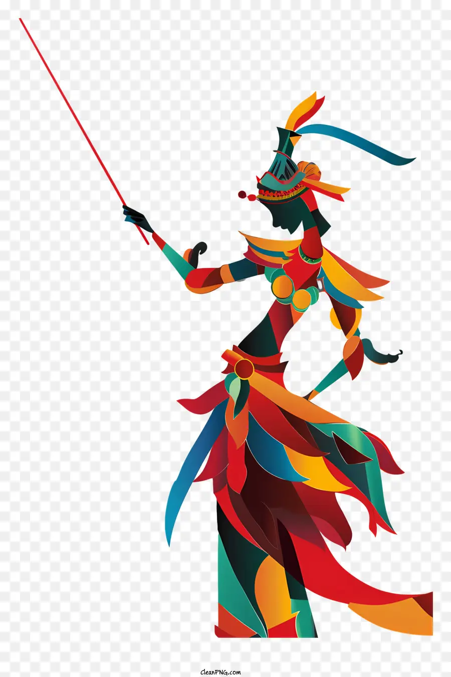 Gunungan Wayang，Gambar Berwarna Warni PNG