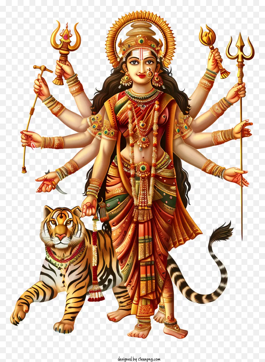 Durga Maa，Dewi Pada Harimau PNG