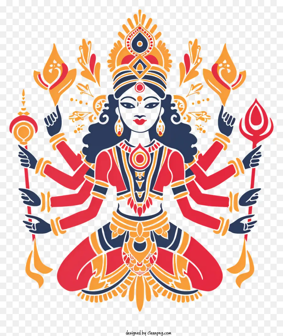 Durga Maa，Ganesa Tuhan PNG