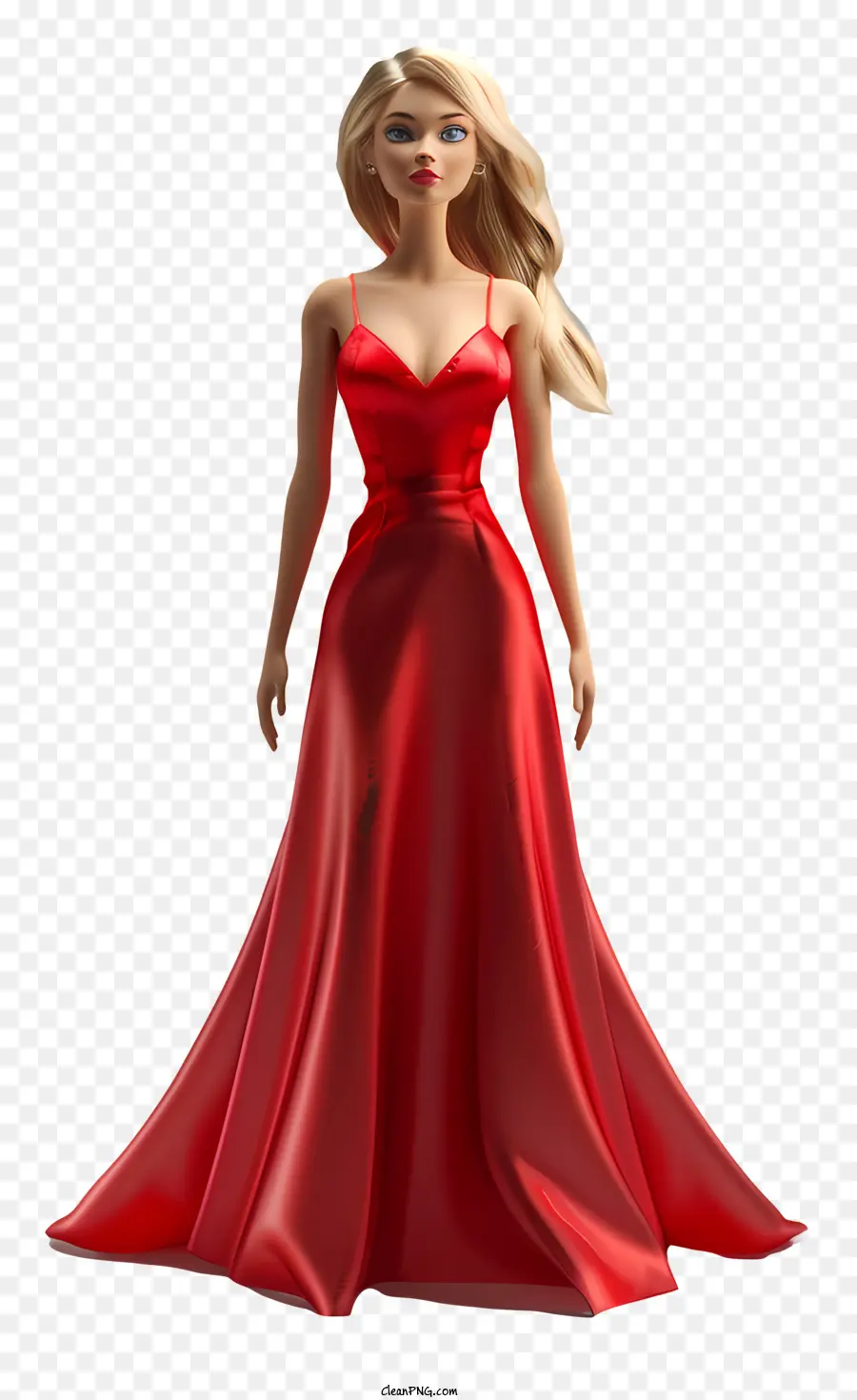 Barbie，Gaun Merah PNG