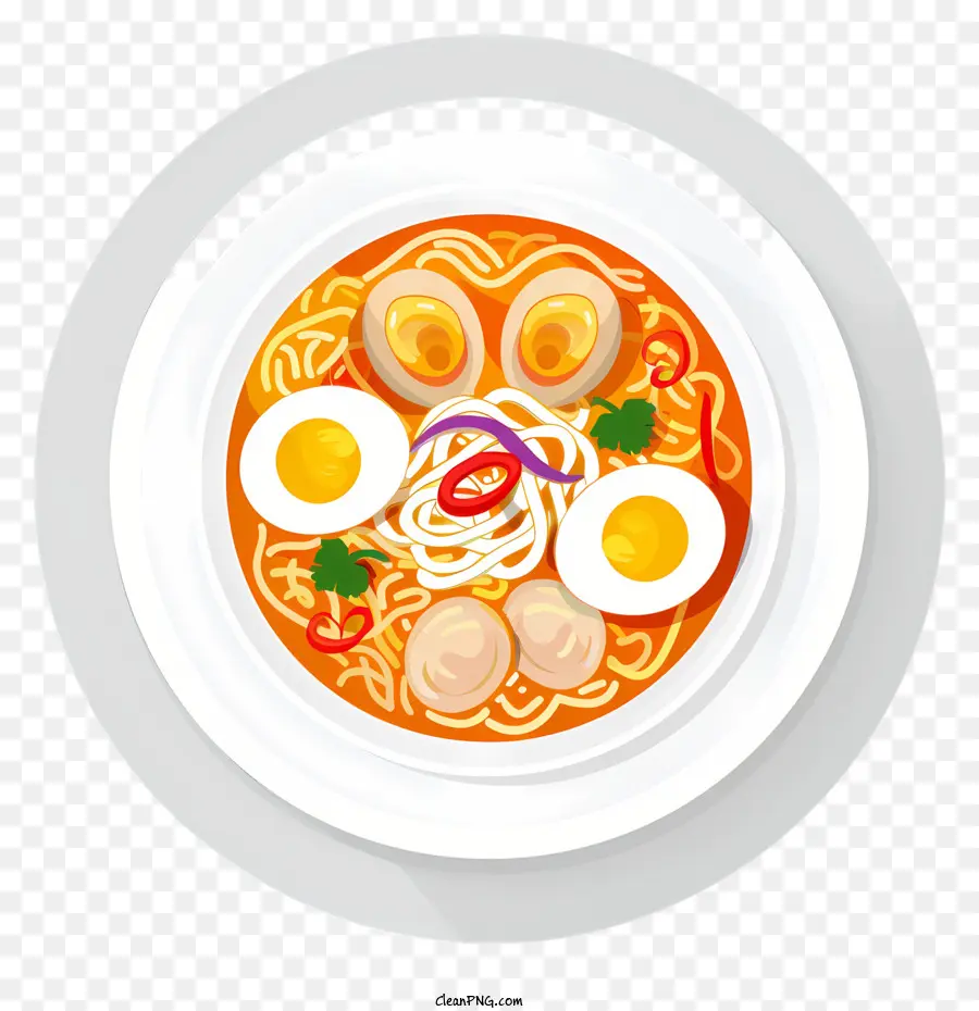 Laksa Assam Penang，Semangkuk Ramen PNG