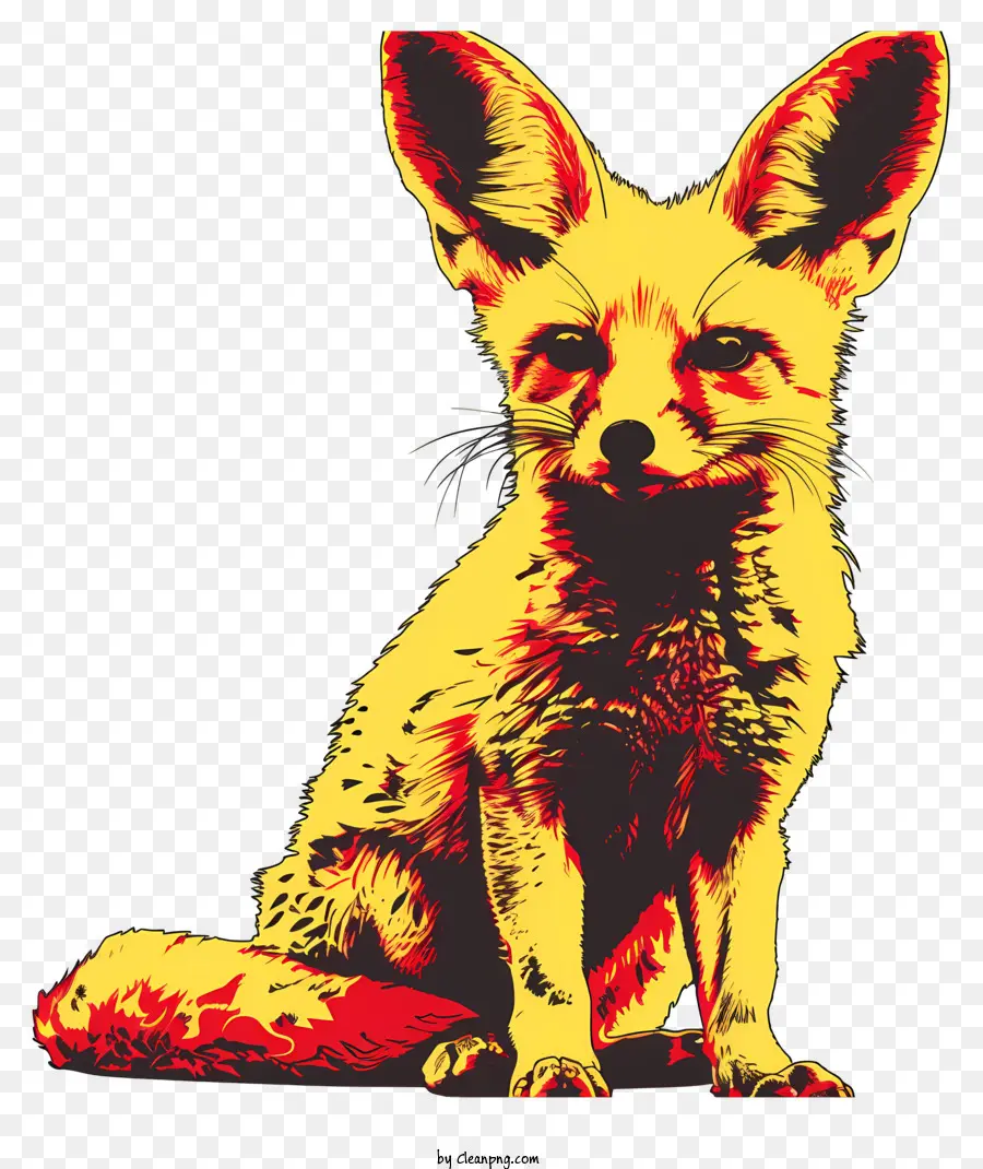 Fennec Fox，Kuning Fox PNG
