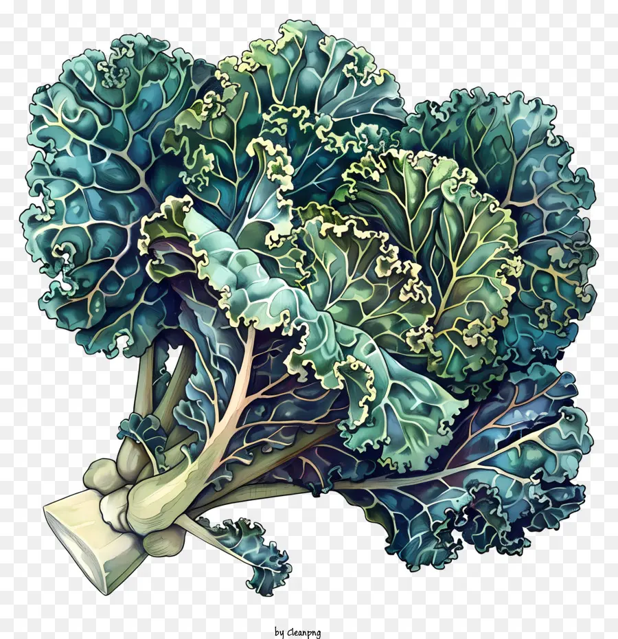 Kale，Hijau Gelap PNG