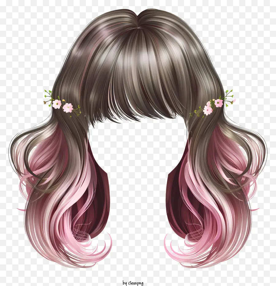 Gaya Rambut Musim Semi，Wig Musim Semi PNG