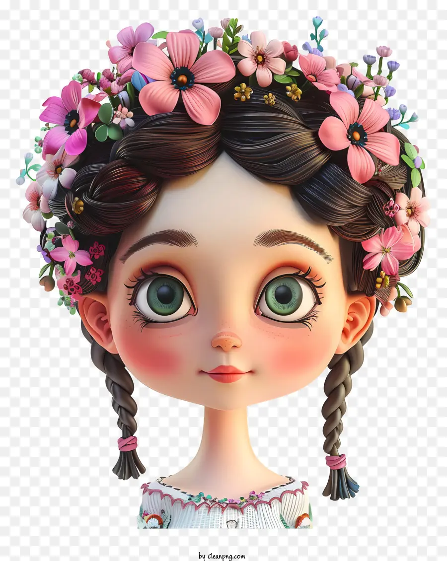 Gadis Karangan Bunga，Karakter Kartun PNG