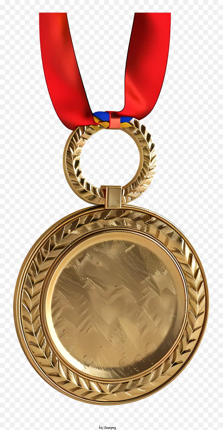 Medali Emas，Pita Merah PNG