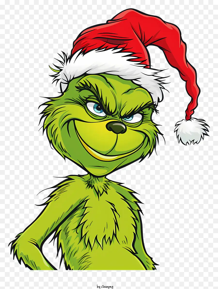 Grinch，Topi Santa PNG