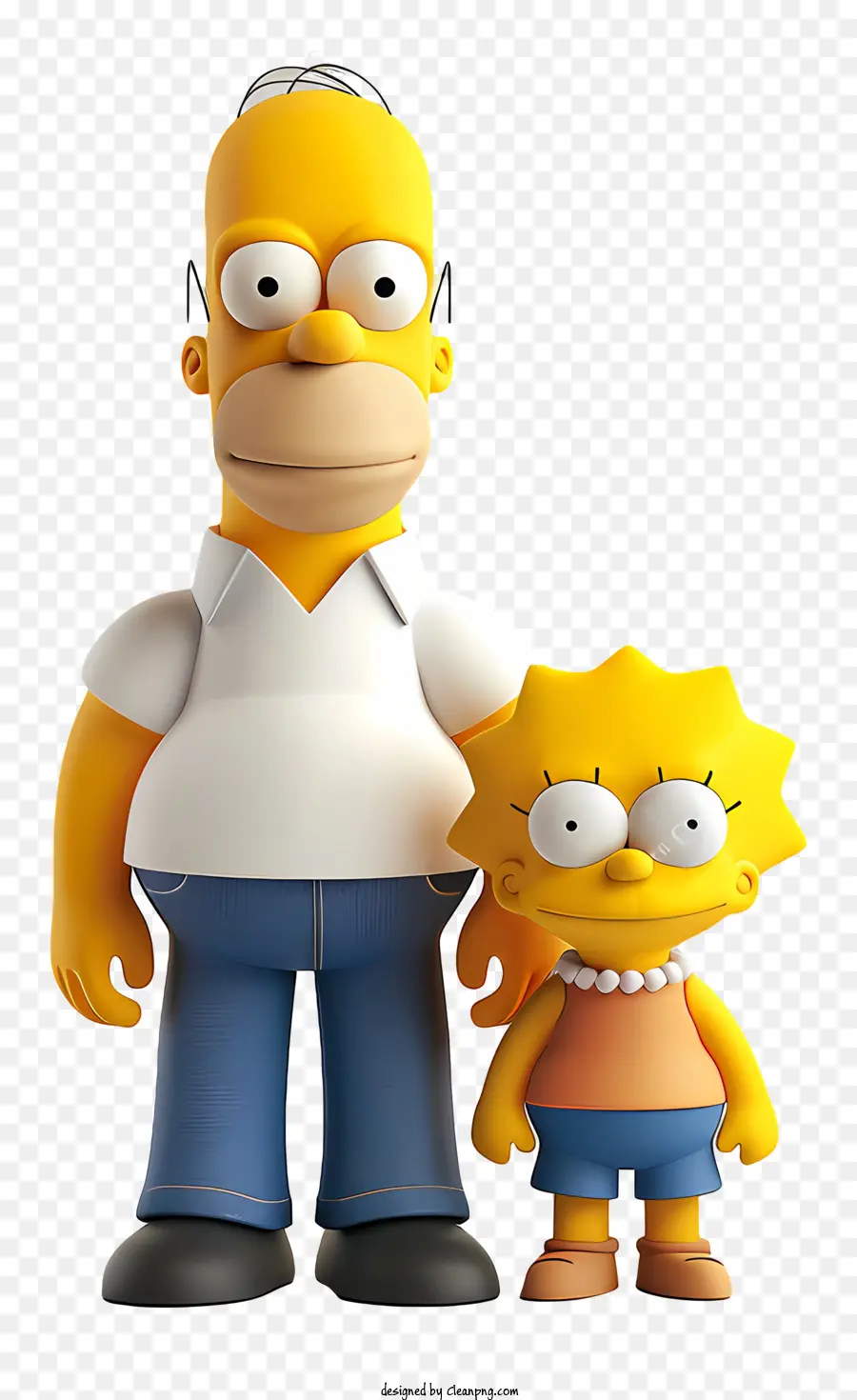 Simpsons，Karakter Kartun Kuning 3d PNG