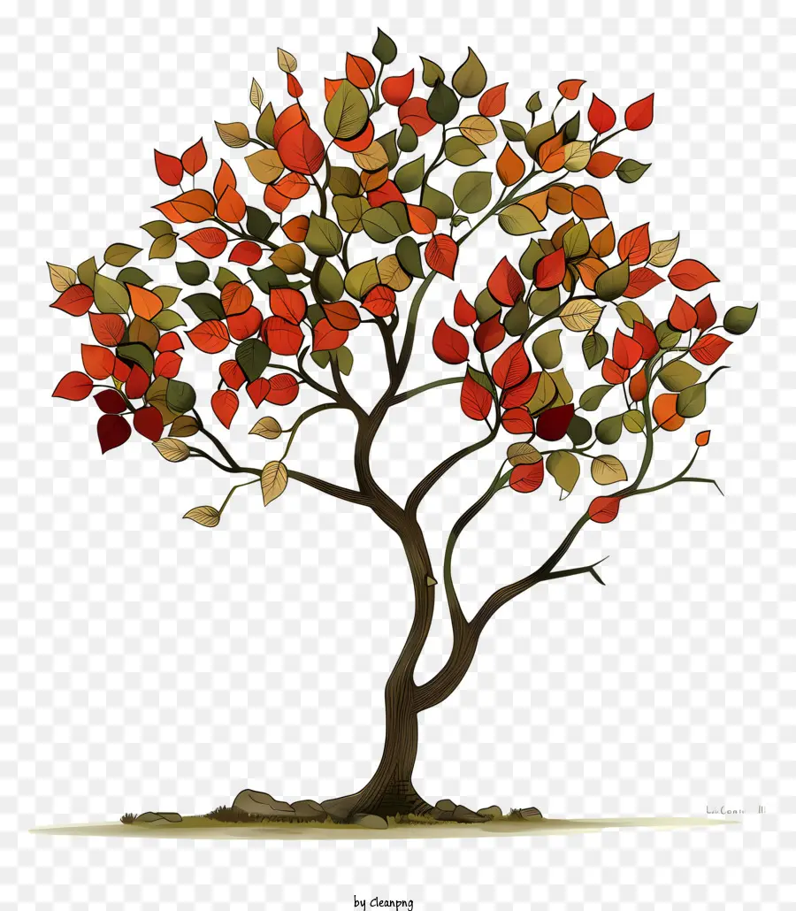 Pohon Musim Gugur，Musim Gugur PNG