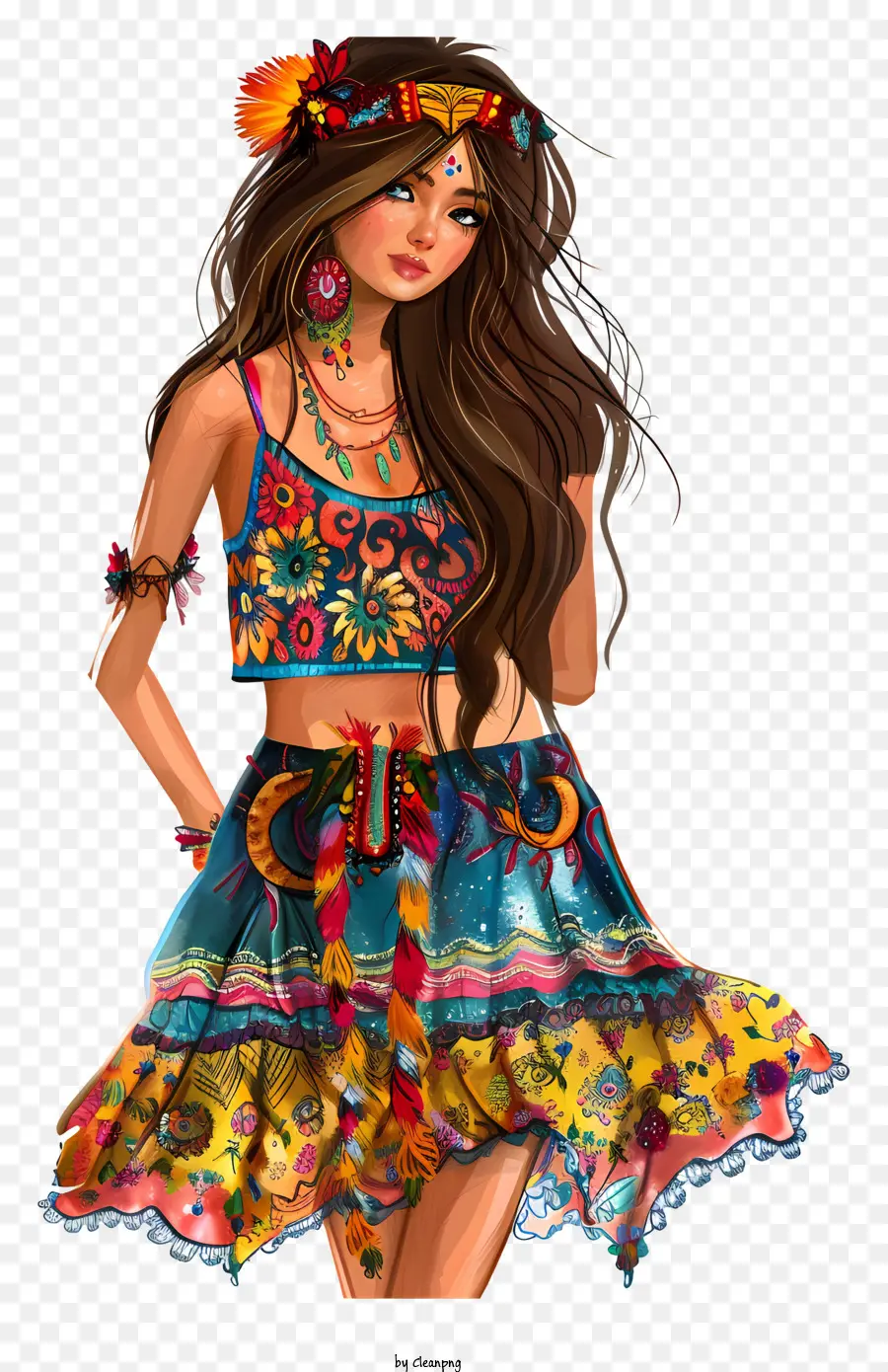 Boho，Fashion Bohemian PNG