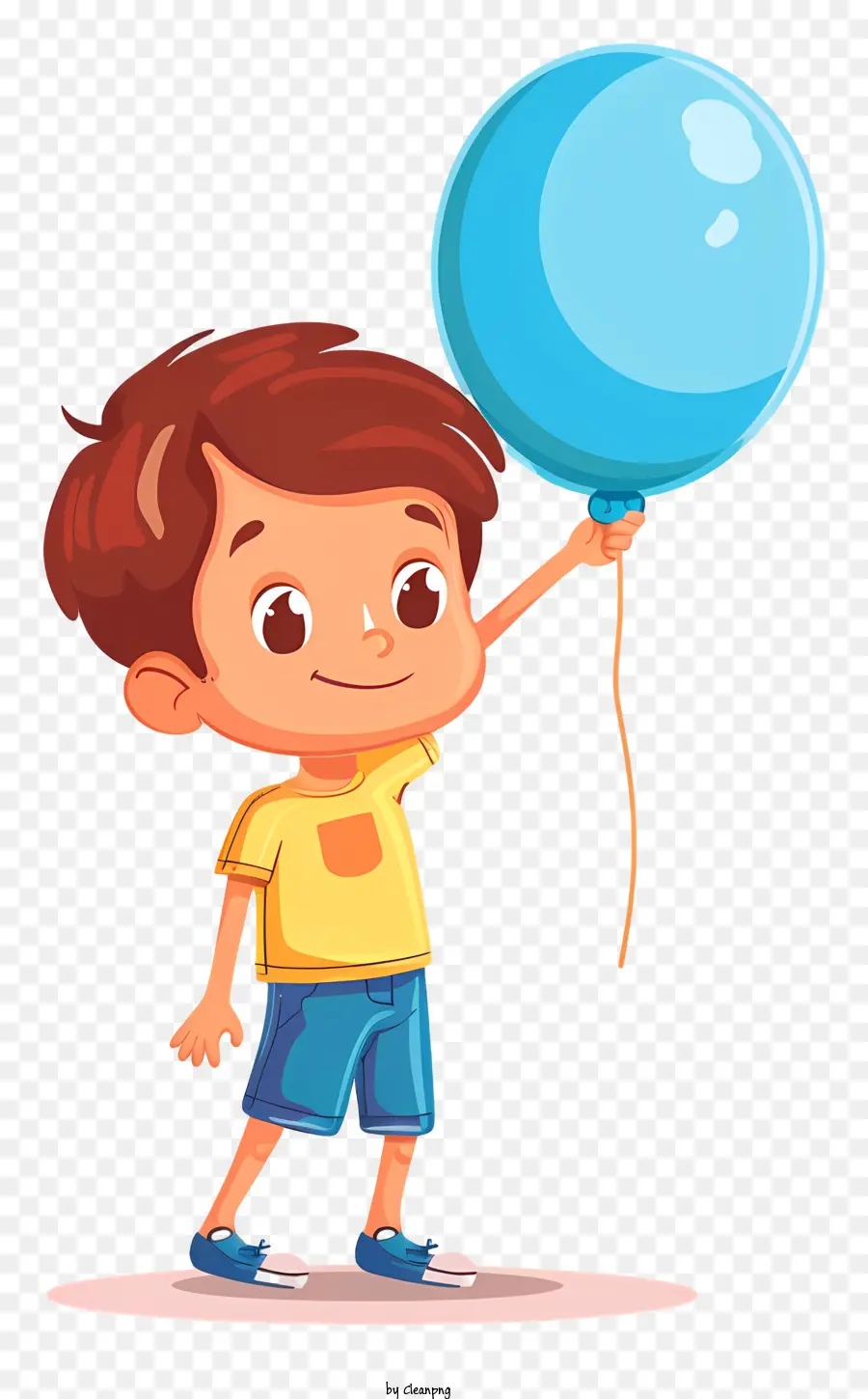 Anak Laki Laki Memegang Balon，Anak PNG